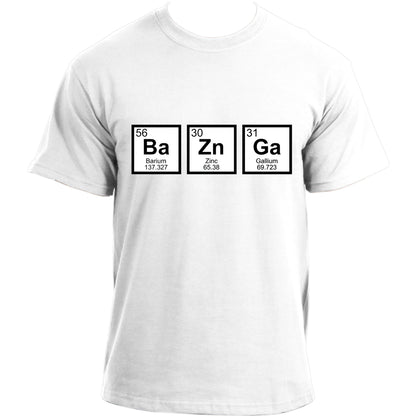 Big Bang Theory BaZnGa Periodic Table Sheldon Cooper Bazinga Geek T-Shirt