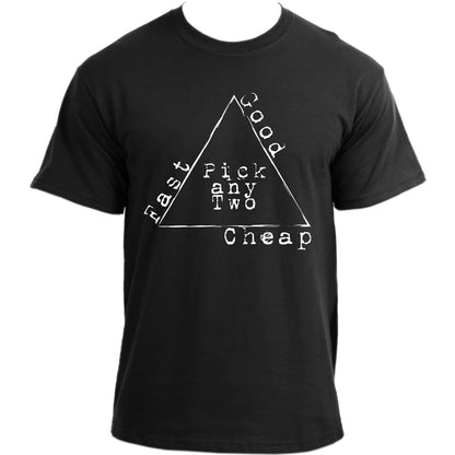 Cheap | Fast | Good - The Engineering Project Triangle | Funny  Engineer T Shirt