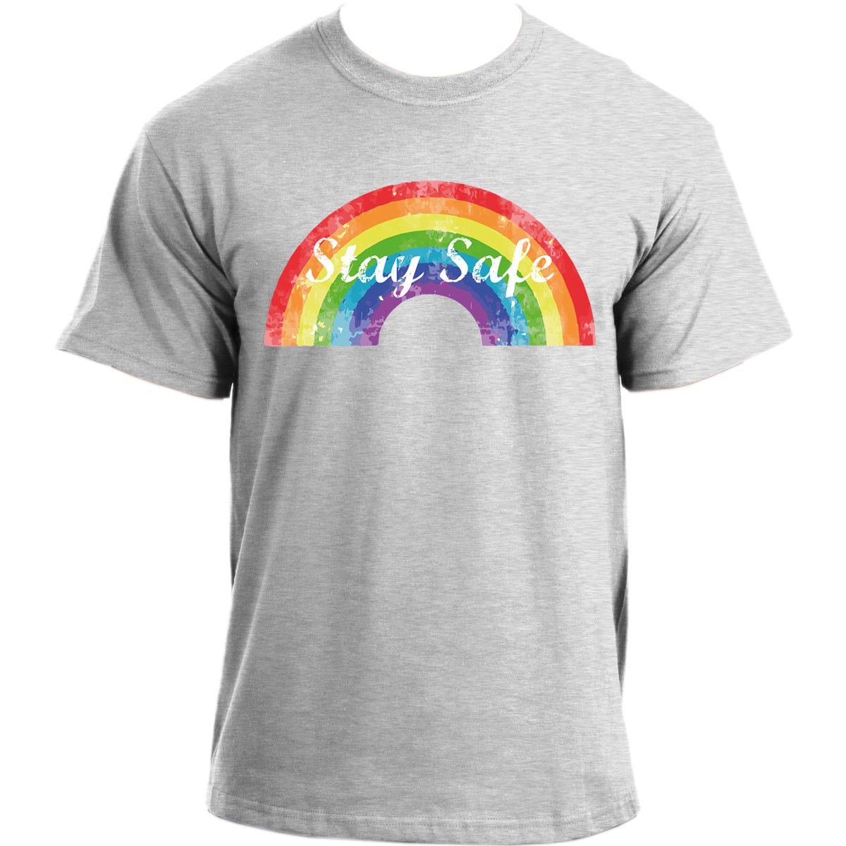 Rainbow I Thank You I 2020 Stay Home Social Distancing T-Shirt - Stay Safe Rainbow T Shirt