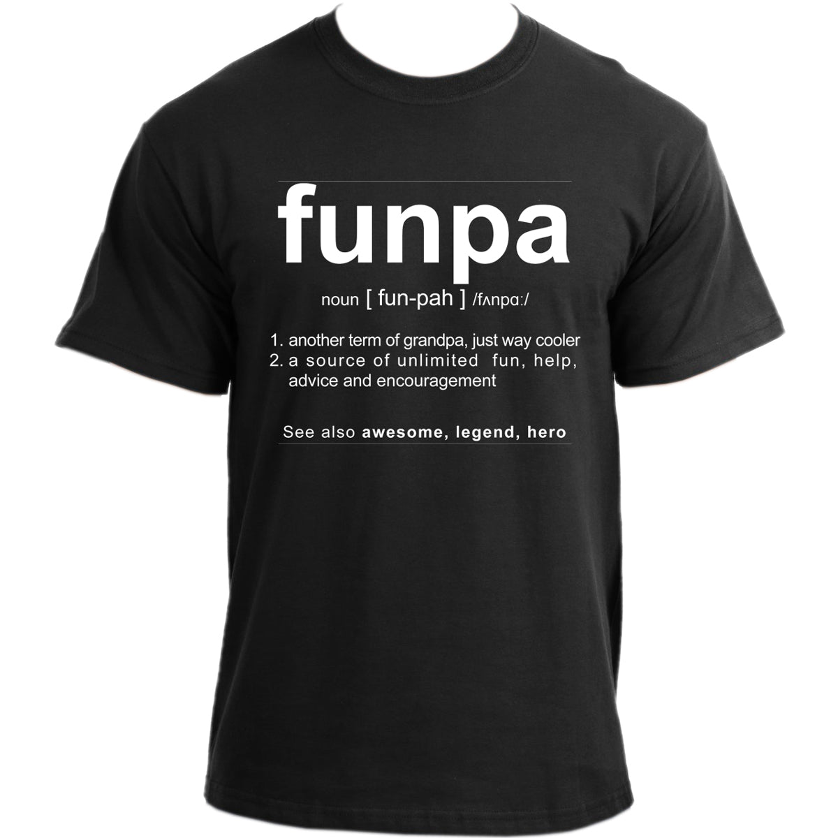 Funpa T-Shirt I Grandpa Definition T Shirt I Grandfather Humor Cool Very Funny Grampa Tshirt