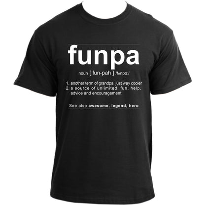 Funpa T-Shirt I Grandpa Definition T Shirt I Grandfather Humor Cool Very Funny Grampa Tshirt