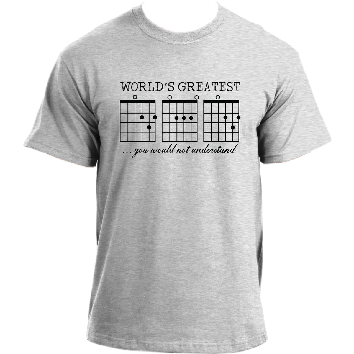 World's Greatest Dad Guitar Chords T-Shirt I Best Dad I Guitar Chord Dad T Shirt