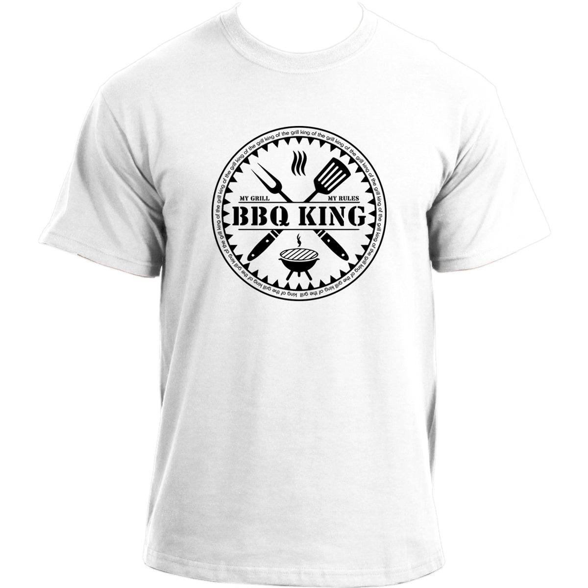 BBQ King T Shirt I My Grill, my Rules I Barbecue Chef T-Shirt I BBQ Tshirt