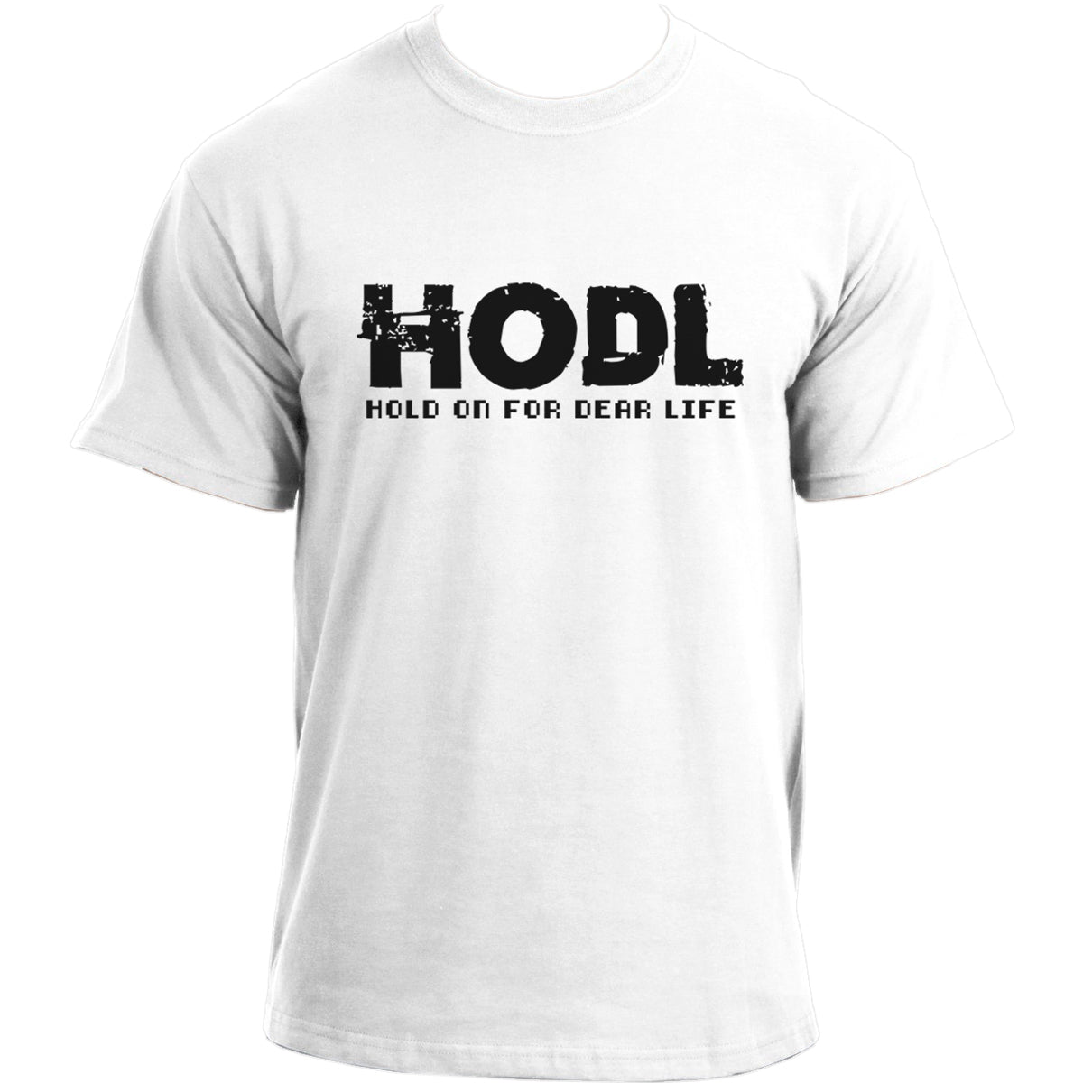 Hold on for Dear Life Crypto T-Shirt I HODL T Shirt I Cryptocurrency Trader Blockchain Investor Tshirt