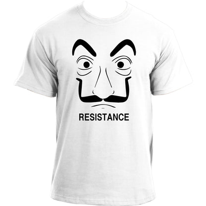 Resistance Protest Rebel Political T-Shirt I Anti-Government Protest Dali Mask Tshirt
