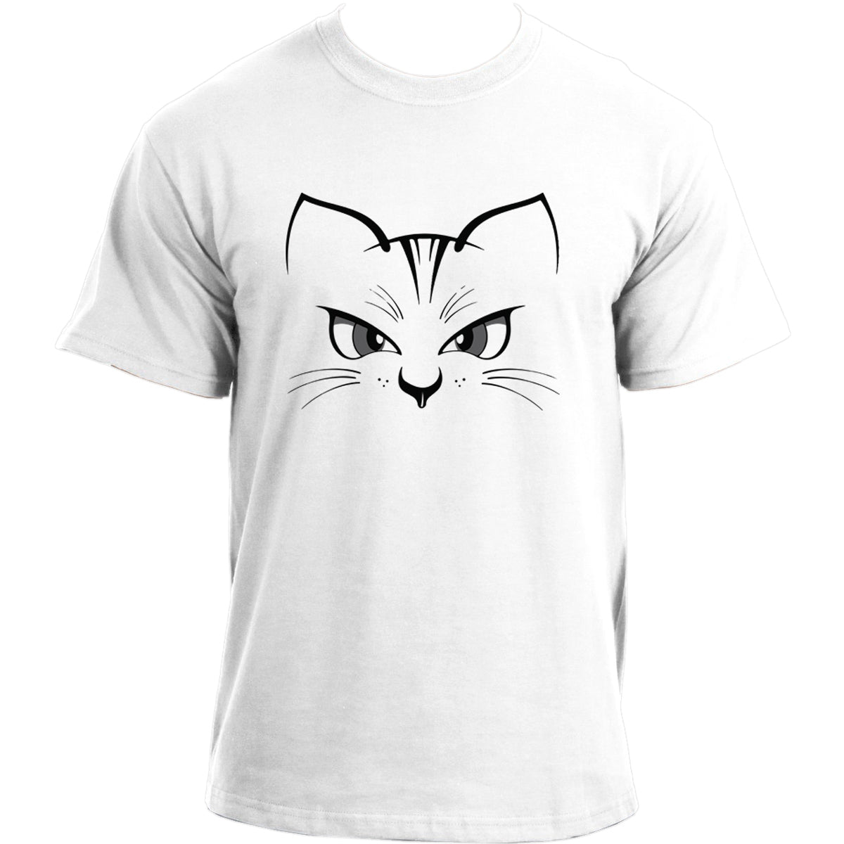Cat Silhouette T-Shirt I Kitten Cat Lovers I Cat Tshirt For Men